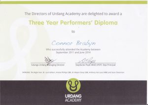 Connor's Urdang Certificate